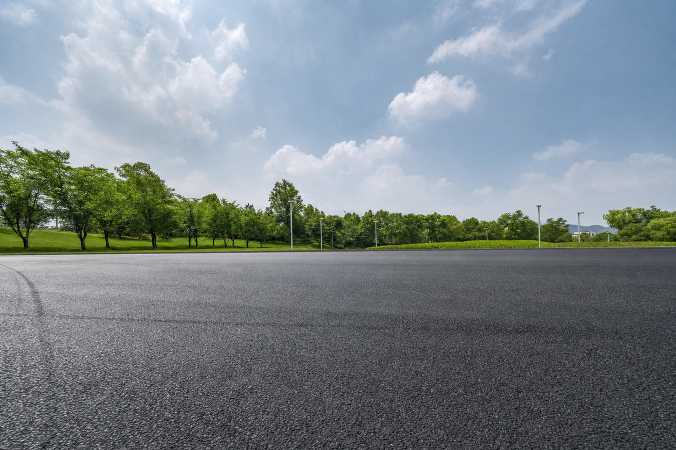 Parking lot paving